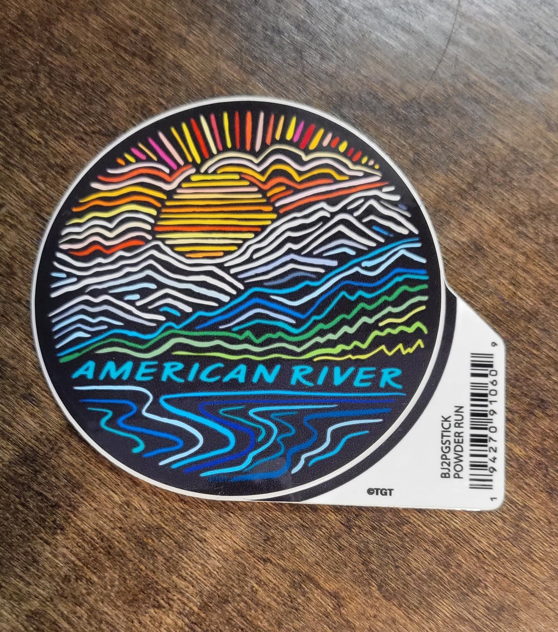 AMERICAN RIVER STICKER - CUSTOM AMERICAN RIVER STICKER