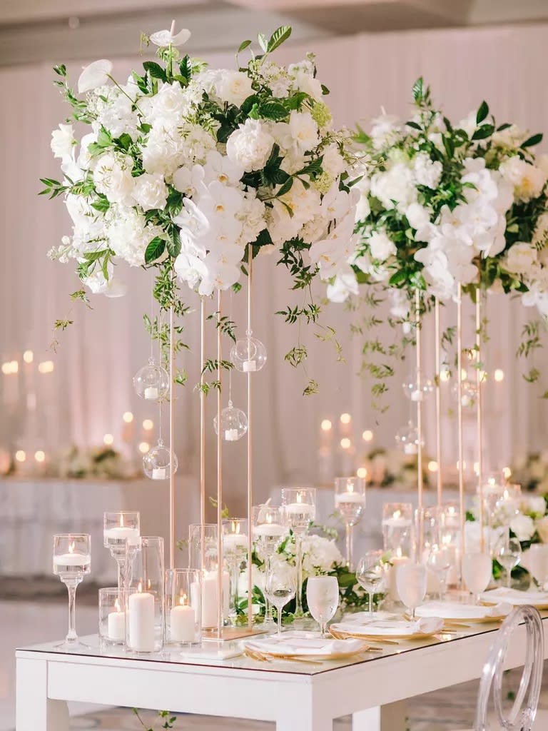 Wedding flower centerpieces top