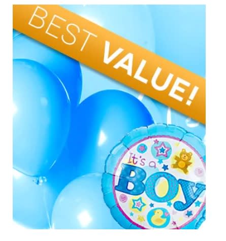 New Baby Boy Balloon Bouquet Florist Designed