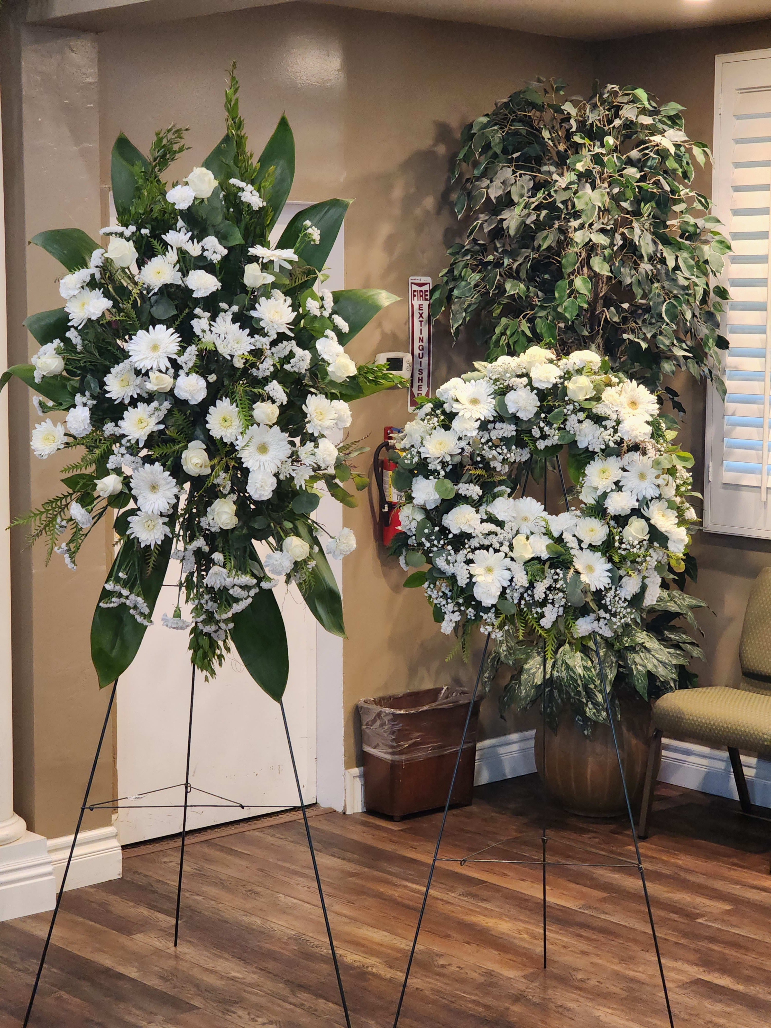 All in White Sympathy by Barrio Logan Florist - Arrangement