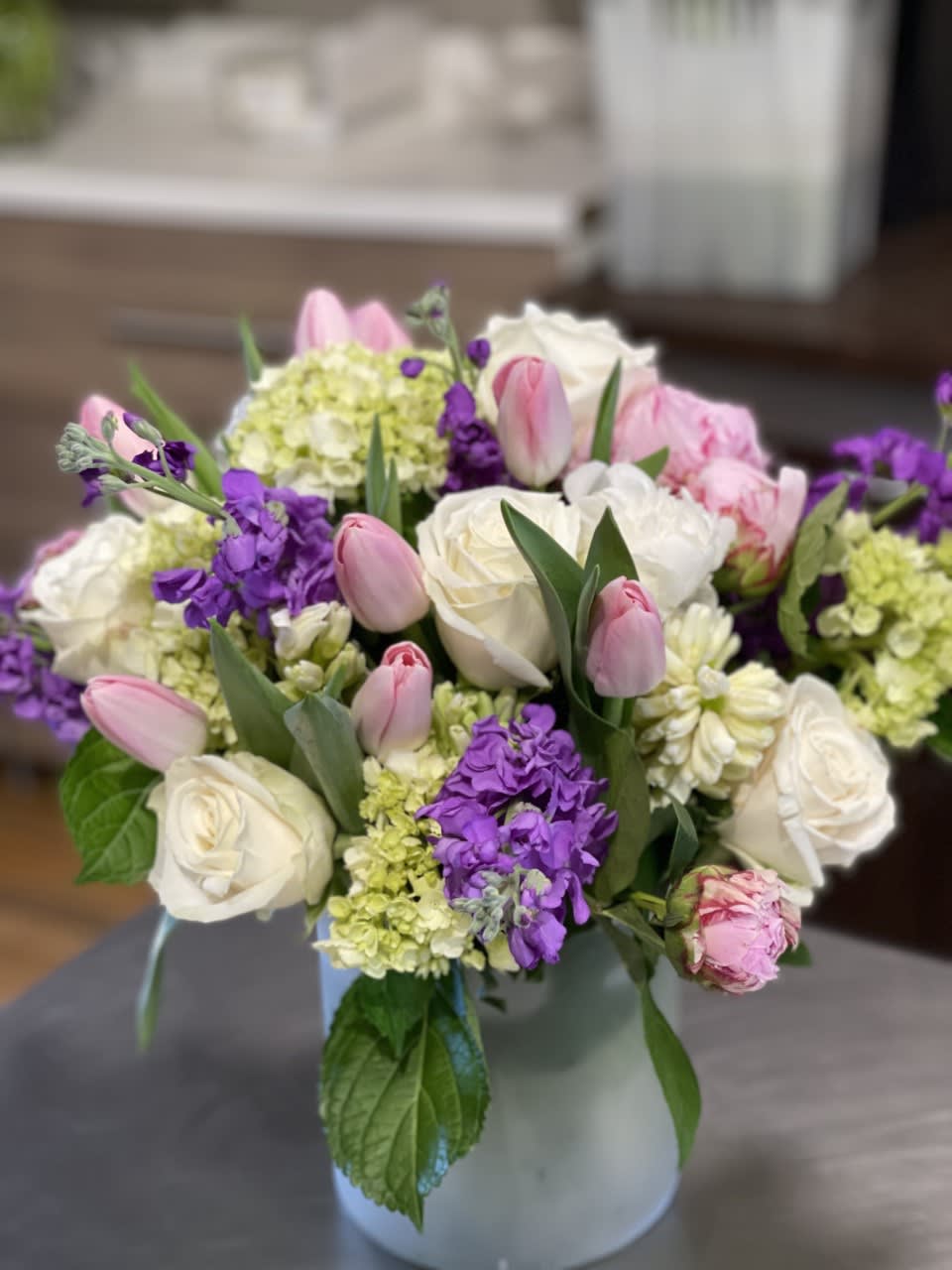 Purple Haze - purple, white pinks