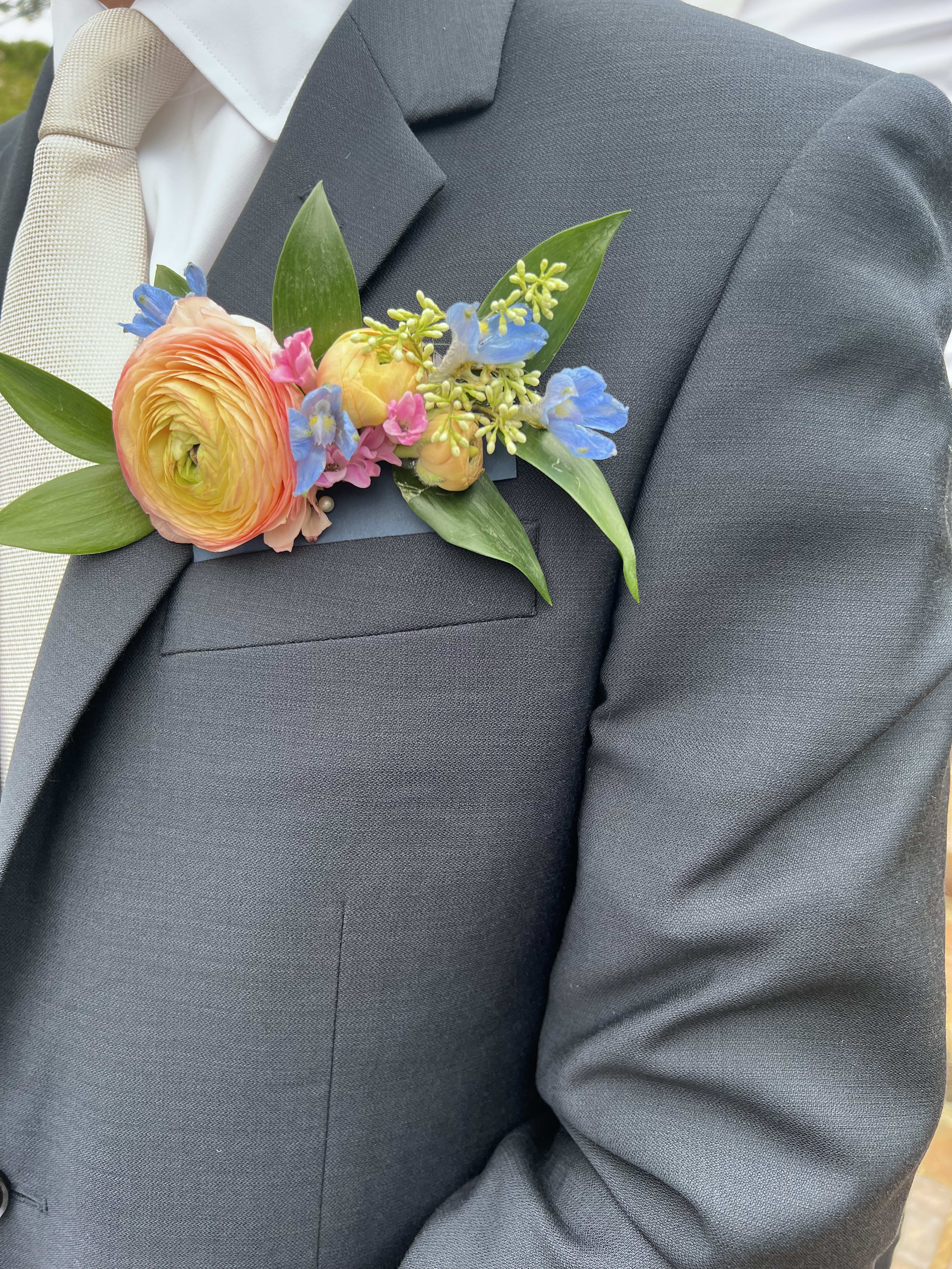 Floral Pocket Square Floral Pocket Square - Please indicate desired colors
