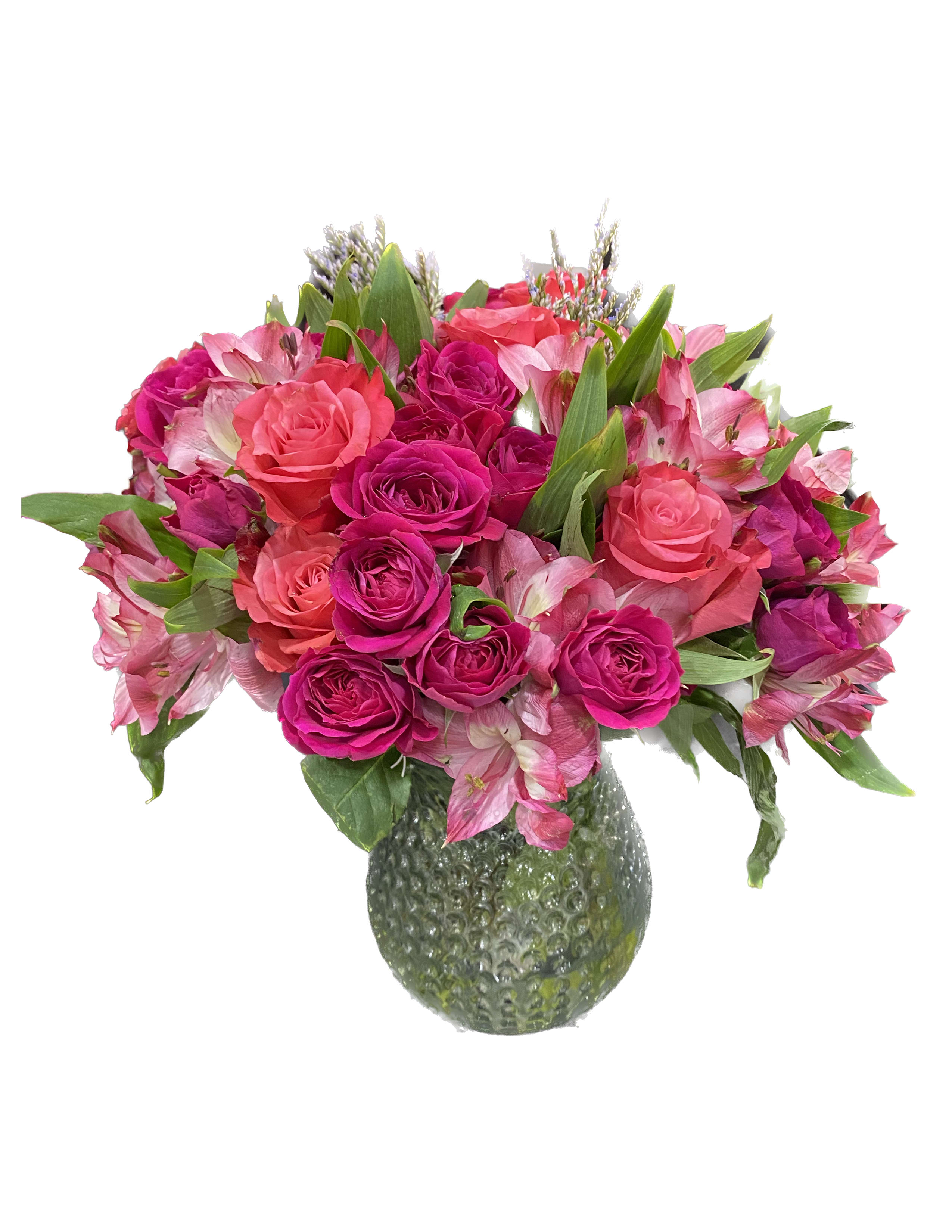 Rose And Alstromeria Mixed ARR - Rose and Alstromeria Mixed ARR Colors may vary depending on season and availability.