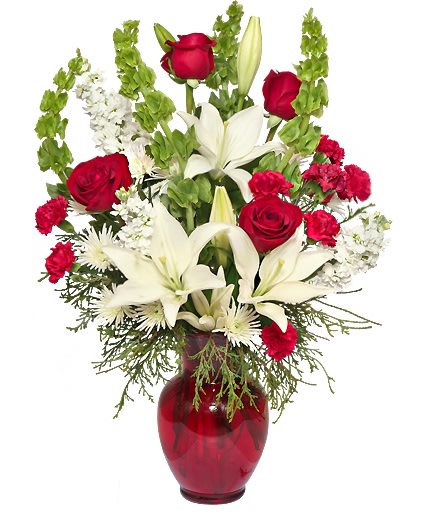 Classic Christmas Floral Arrangement Classic Christmas Floral Arrangement - Vase Arrangement
