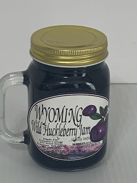 Delicious Wyoming Huckleberry Jelly - 13 oz jar