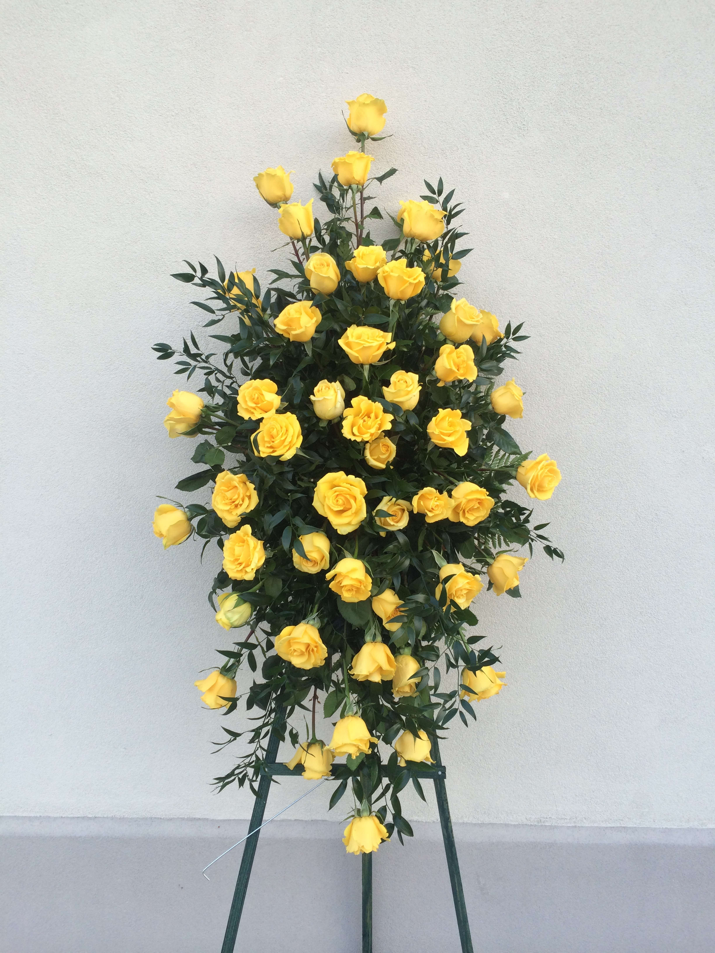 Yellow Roses Funeral Spray Yellow Roses Funeral Spray