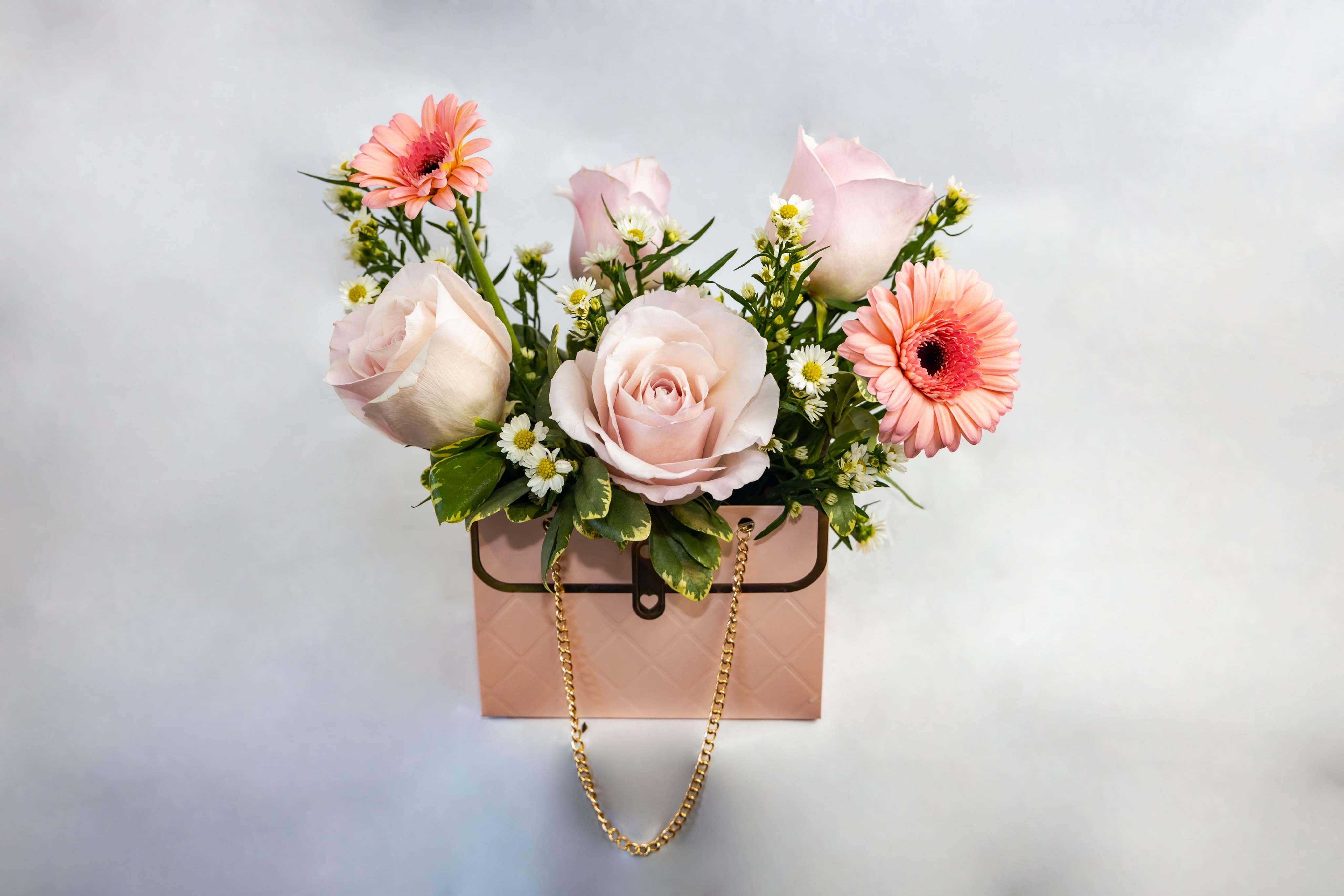 Floral handbags cheap