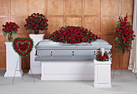 Greatest Love Collection Greatest Love Collection - This radiant red rose collection includes six hand-arranged sympathy pieces, an elegant tribute to your greatest love.