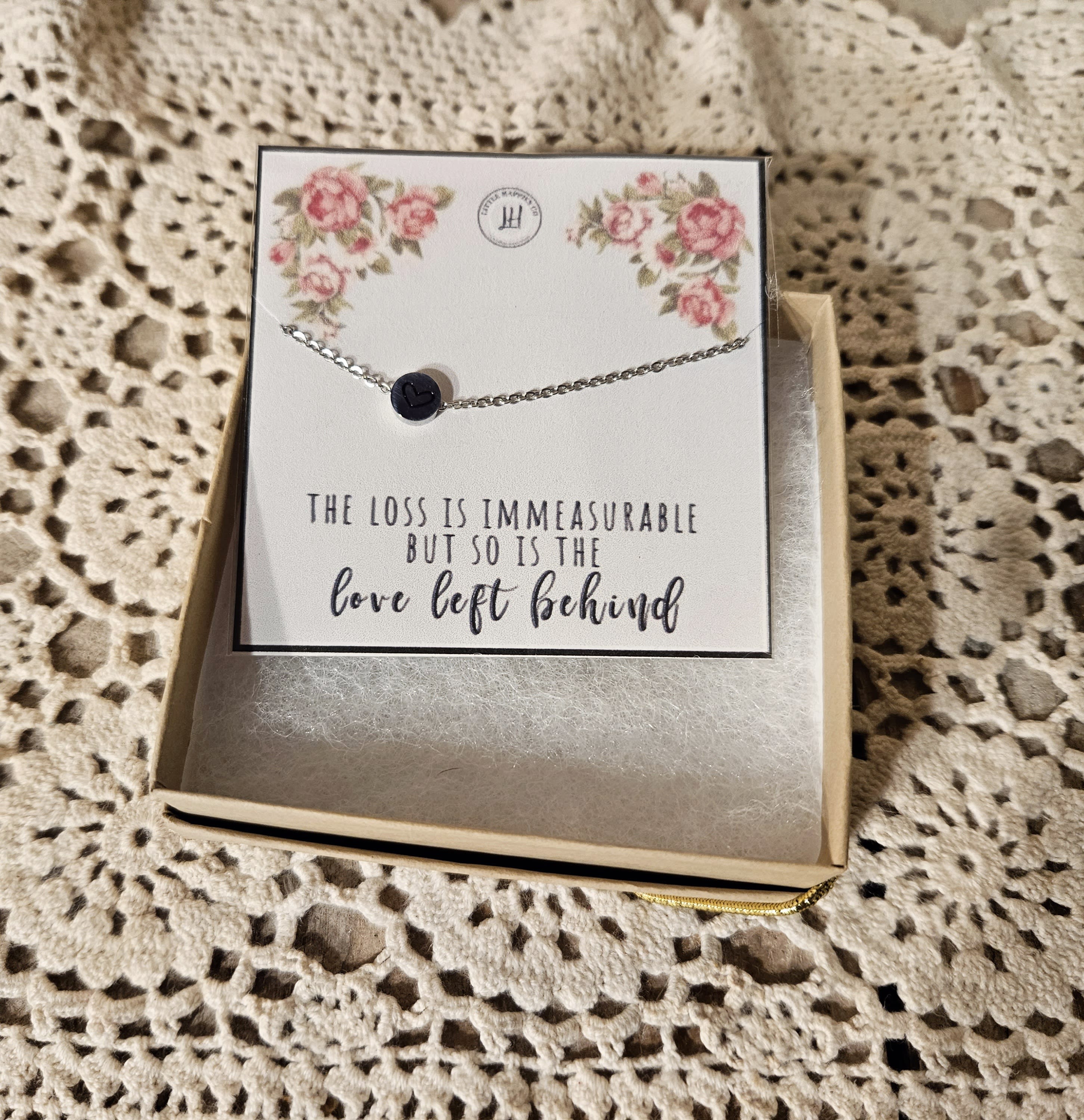 Loved Left Behind Necklace - beautiful necklace to give someone that is grieving. 