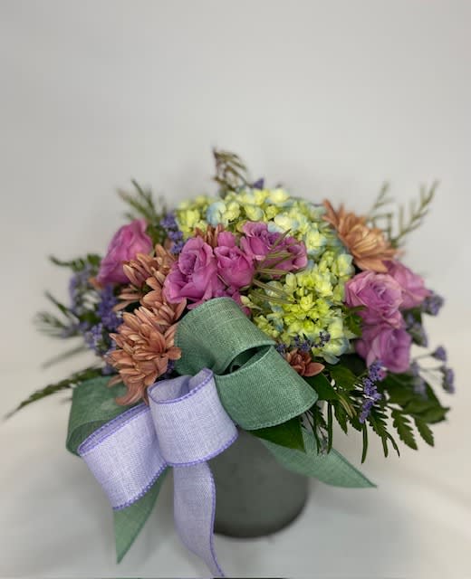 Pastel Perfection - Pastel tones mixed in a tin container.