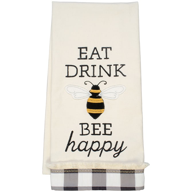 Bee Happy Applique Tea Towel in Huntington, WV