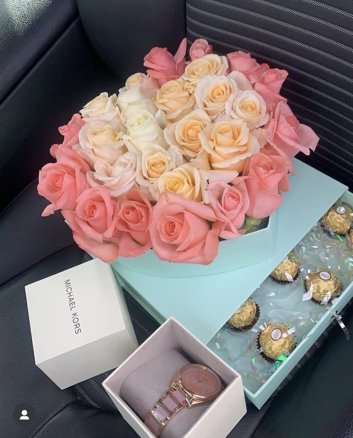 pink and white roses by lav.ishbouquets - This luxury arrangement is a lovely and soft rose arrangement that will surely make the recipient gasp. Perfect for just because, Anniversaries, or saying &quot;I love you&quot;.