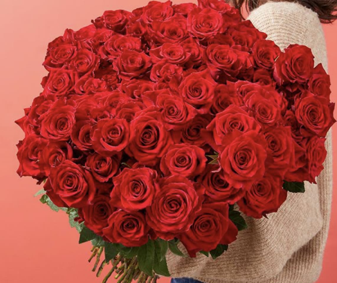 100 roses - 100 long stem roses any color