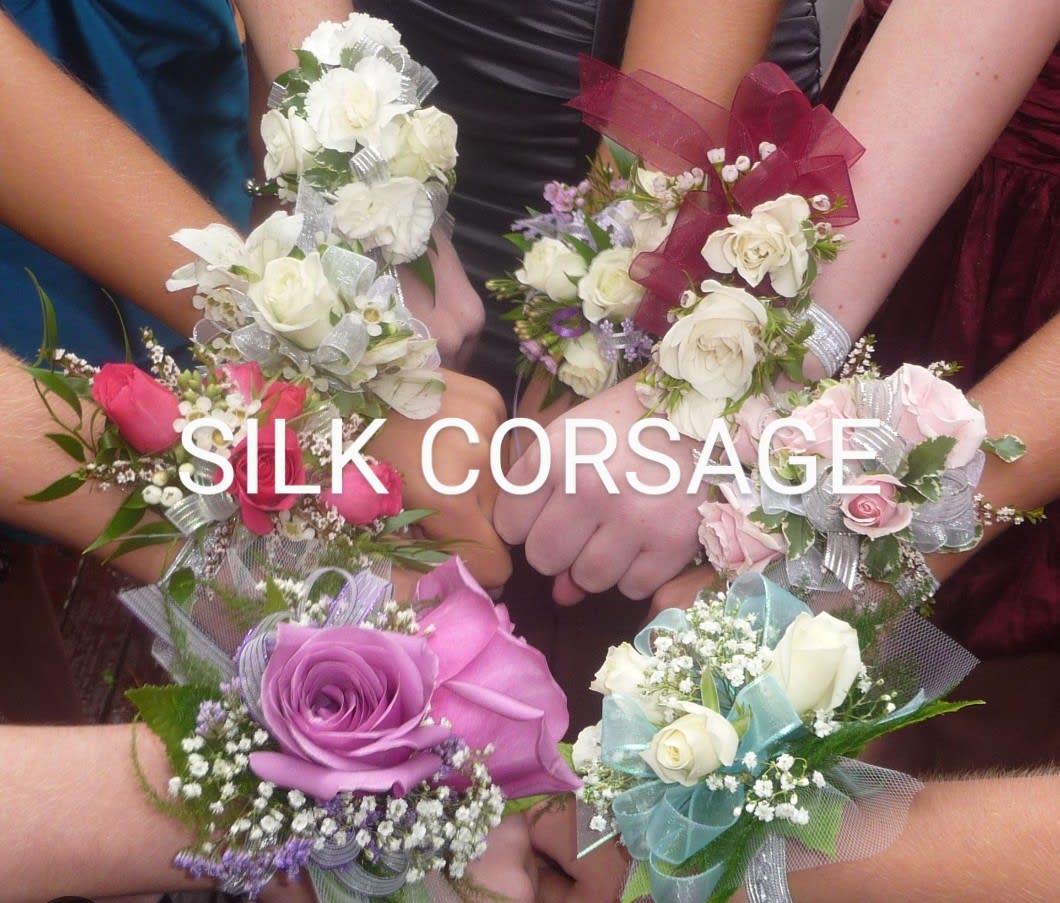 Silk Corsage in Lucasville OH Flowers by Connie