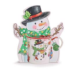Christmas Snowman Mug - Christmas Snowman Mug with Gift Caddy.