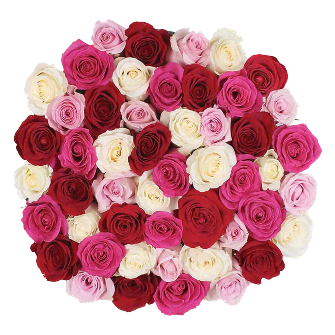 Lotus Love Mixed Emotions Handtied Bouquet  - The soft, pastel pink roses in the bouquet exude a sense of tranquility and gentle affection. The subtle variations in shades of pink add depth and intrigue to the bouquet, creating a captivating visual tapestry. This bouquet arrangement is tied with a satin ribbon or twine, adding a touch of refined sophistication to the ensemble. 