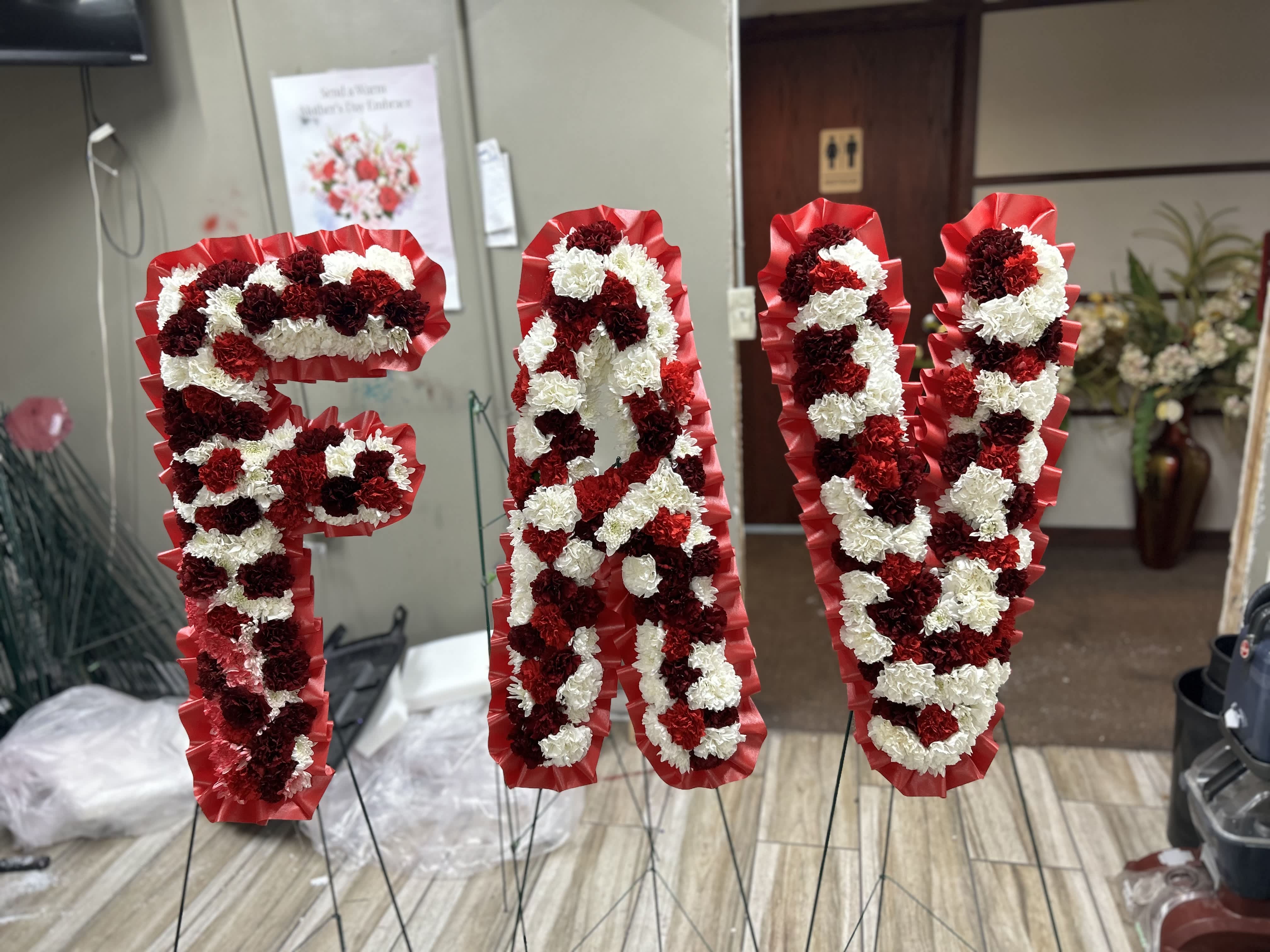 Custom letters with flowers  - Custom letters with flowers