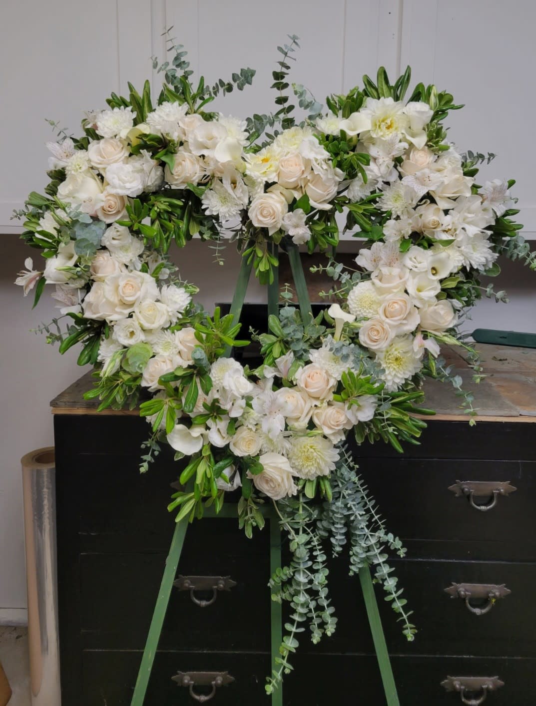 Luscious Heart - This heart sentiment is filled with the beauty of white and off whites.  I always design with organic touches, and this beauty is no different.  A perfect family piece for a loved one......