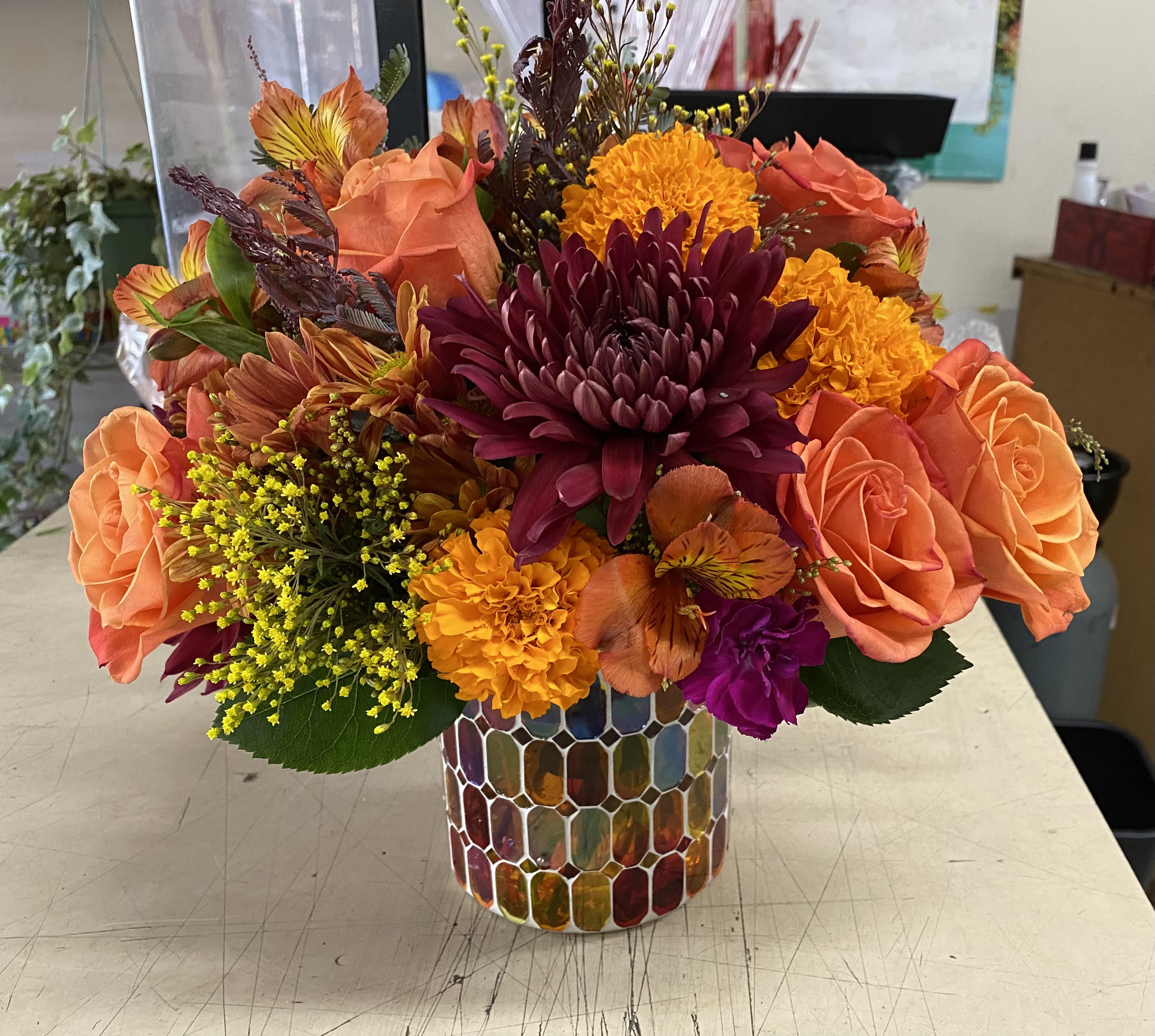 Mother's Day Arrangement Mother's Day Arrangement - An everyday arrangement perfect for Autumn. From $55