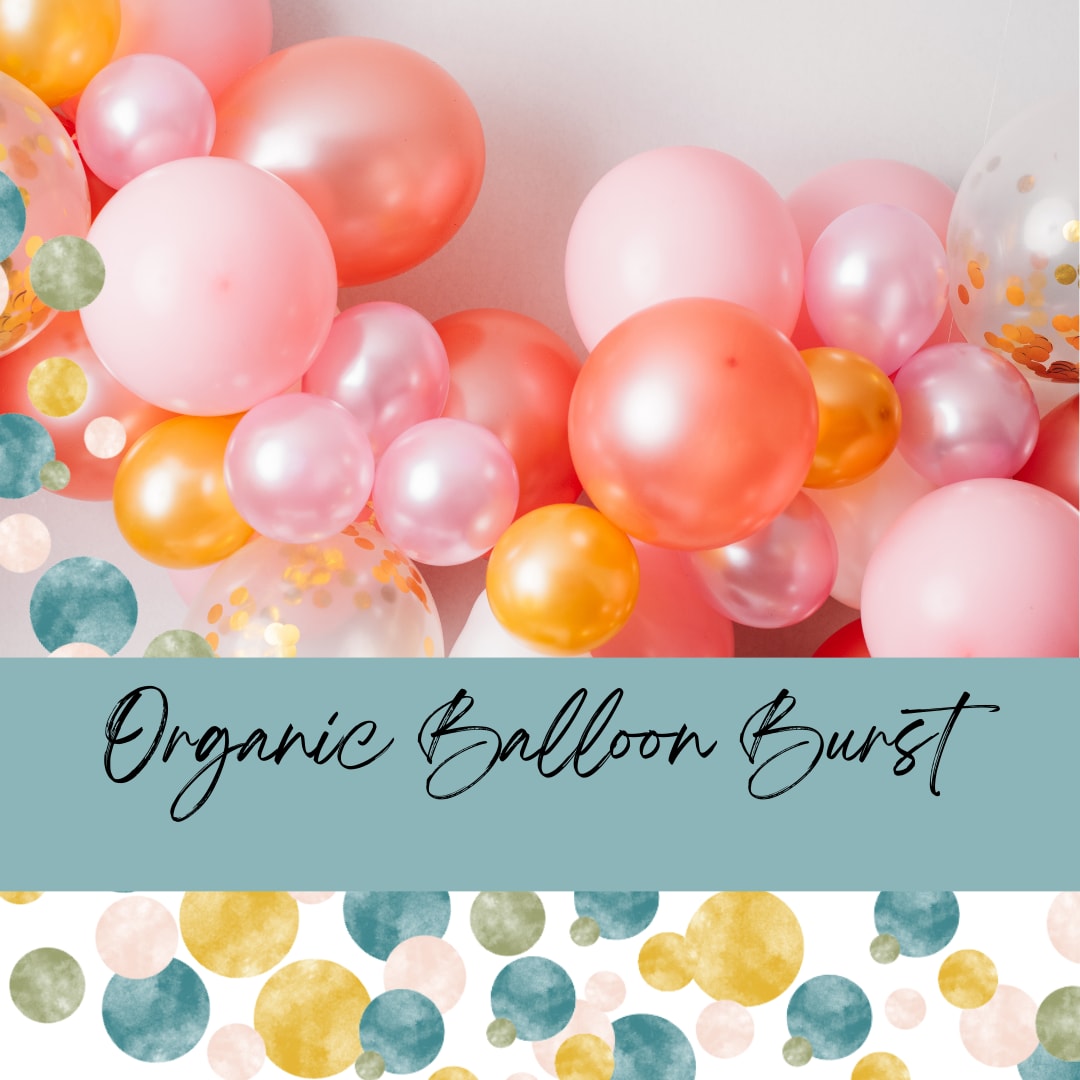 Organic Balloon Burst - A 4 foot organic balloon burst that you can set up for a pop of fun! Simply chose your colors by putting them in the special instructions!  **Air-filled garland, you choose the colors and we put together. We will show you how to set up.