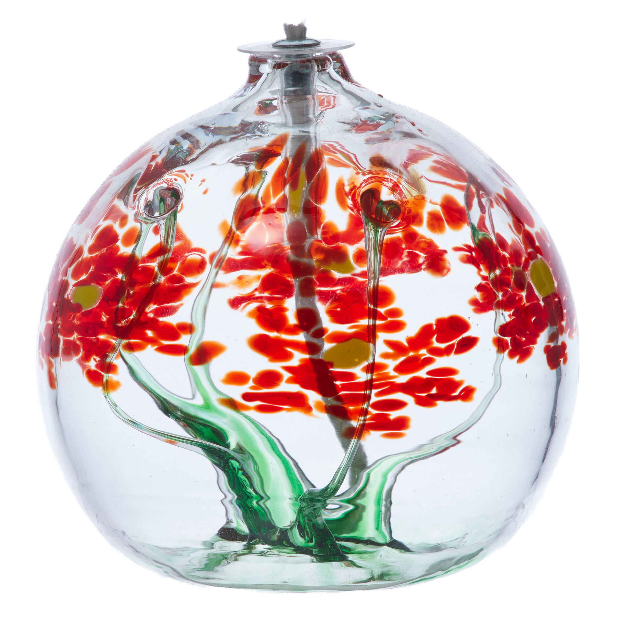 Greetings (Blossom Oil Lamp) Kitras Art Glass by Flower A Day
