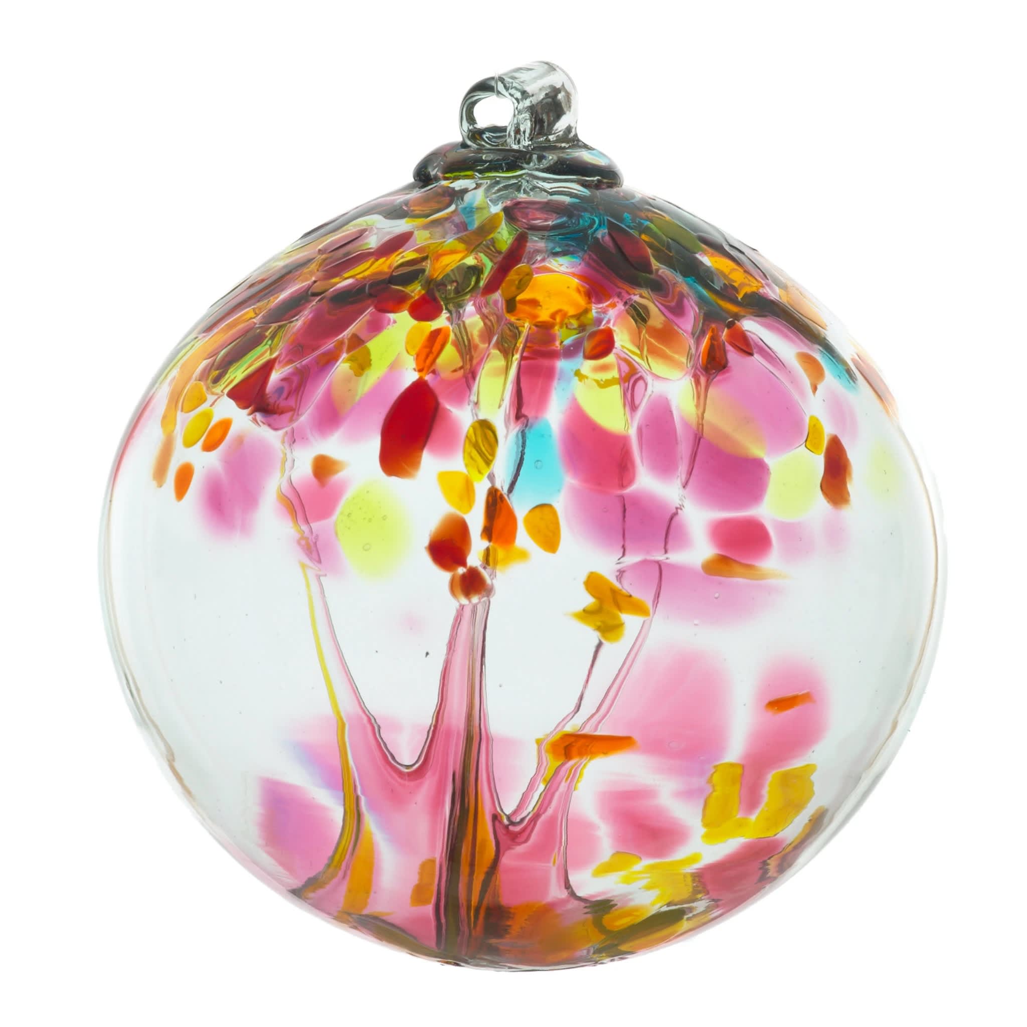 Tree of Motherhood Ornament - Kitras Art Glass - Select &quot;Standard&quot; to order the 2'' ornament, or select &quot;Deluxe&quot; to order the 6'' variation.  Handblown Glass Ornament - Like trees in a forest, no two are alike, with a special sentiment for each theme. Enjoy the magic of the seasons or give the gift of inspiration with these unique glass ornaments, ready to give in a gift box.  A mother nurtures and cares for you and helps you to grow to your fullest potential, just as a tree when it is nurtured. A mother can be the person who gave birth to you or the person who has helped to guide and support you as you make your way through the journey of life. The Tree of Motherhood reminds us to celebrate mothers and the important role that they play in our lives.