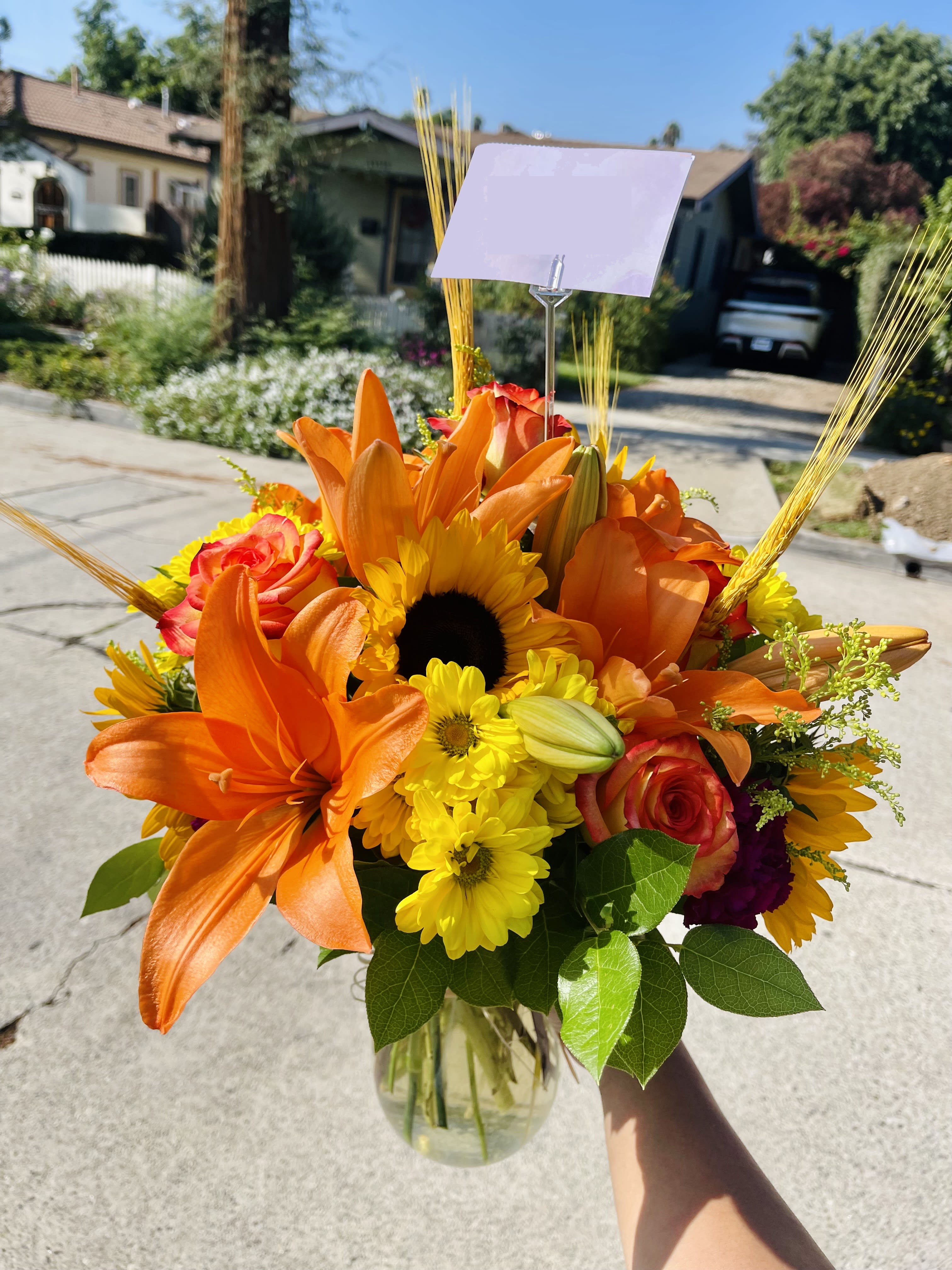 Fields of Europe - Autumn/Fall - An orange and yellow bouquet perfect for the Autumn time.