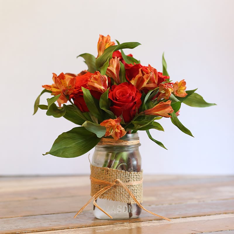 Tropical Sunset Tropical Sunset - Roses, alstroemeria