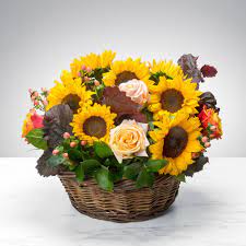 Bloom Basket by BloomNation™ Bloom Basket by BloomNation™ - We all love picnic baskets. What about flower baskets? Instead of being filled with nourishing food, this Bloom Basket nourishes the soul! Nourish your soul, or the soul of a loved one, with a few servings of autumn wonderment with this Bloom Basket. You will not regret it.