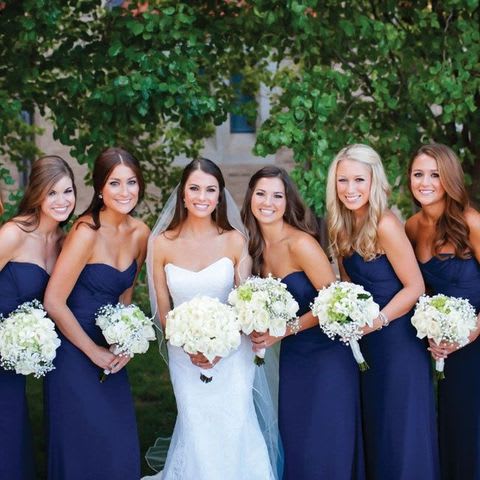 Wedding Flower Package Wedding Flower Package - All white bouquets with roses, hydrangea, ranunculus and stock includes bridal bouquet and 4 bridesmaids. Other colors and flowers are available . Please call to schedule a consultation.