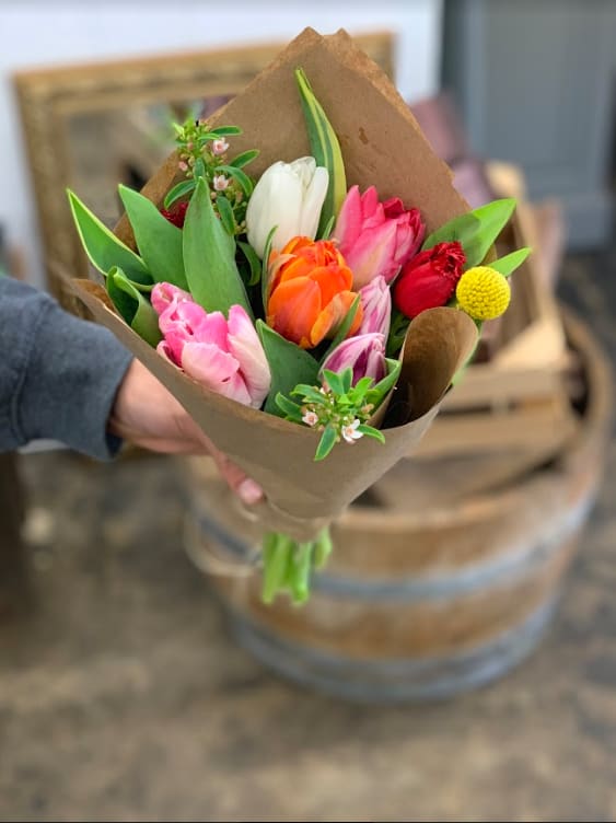 Posh Tulip Wrap by Glendora Florist