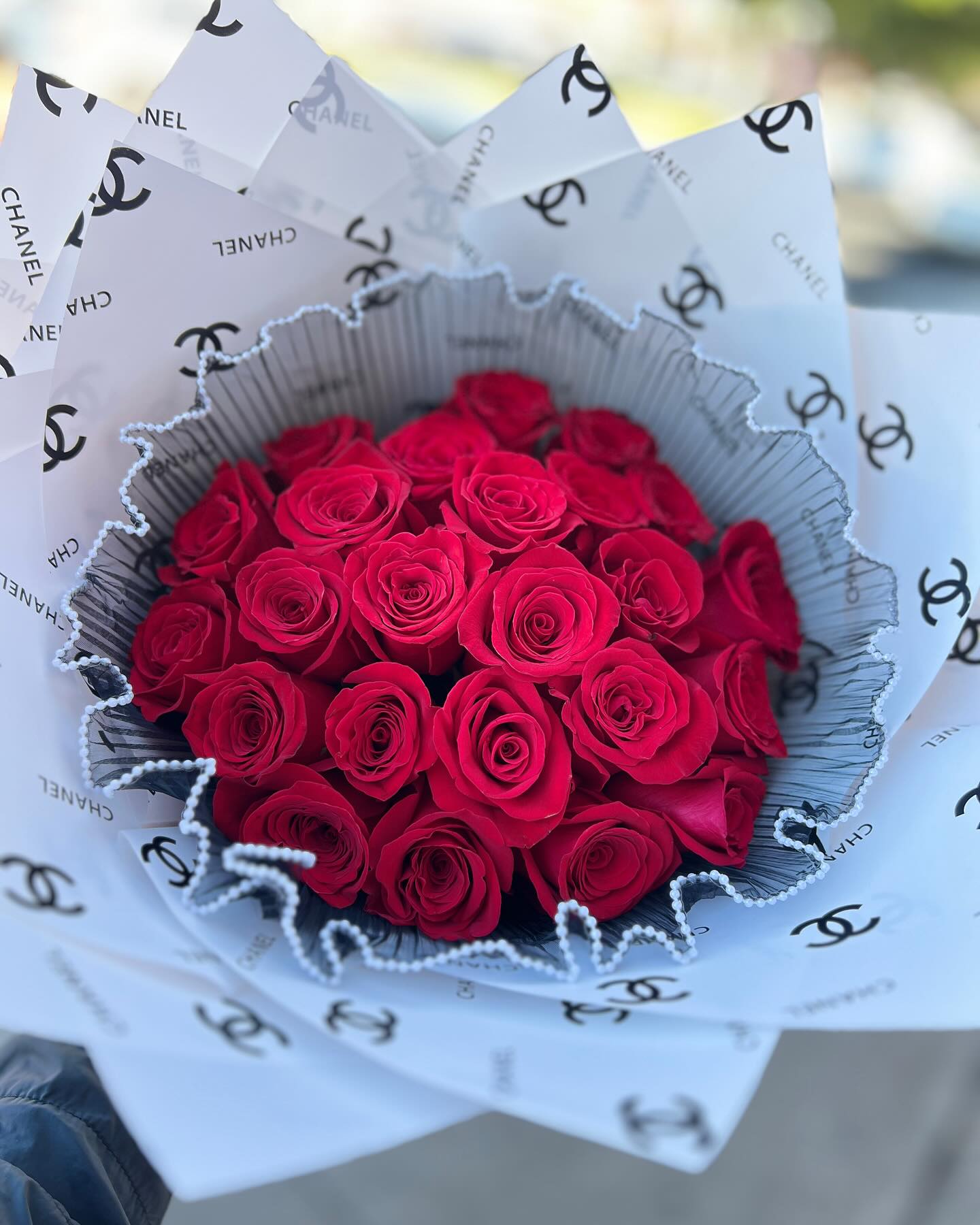 Beautiful Red Roses Chanel Bouquet in East Rancho Dominguez, CA