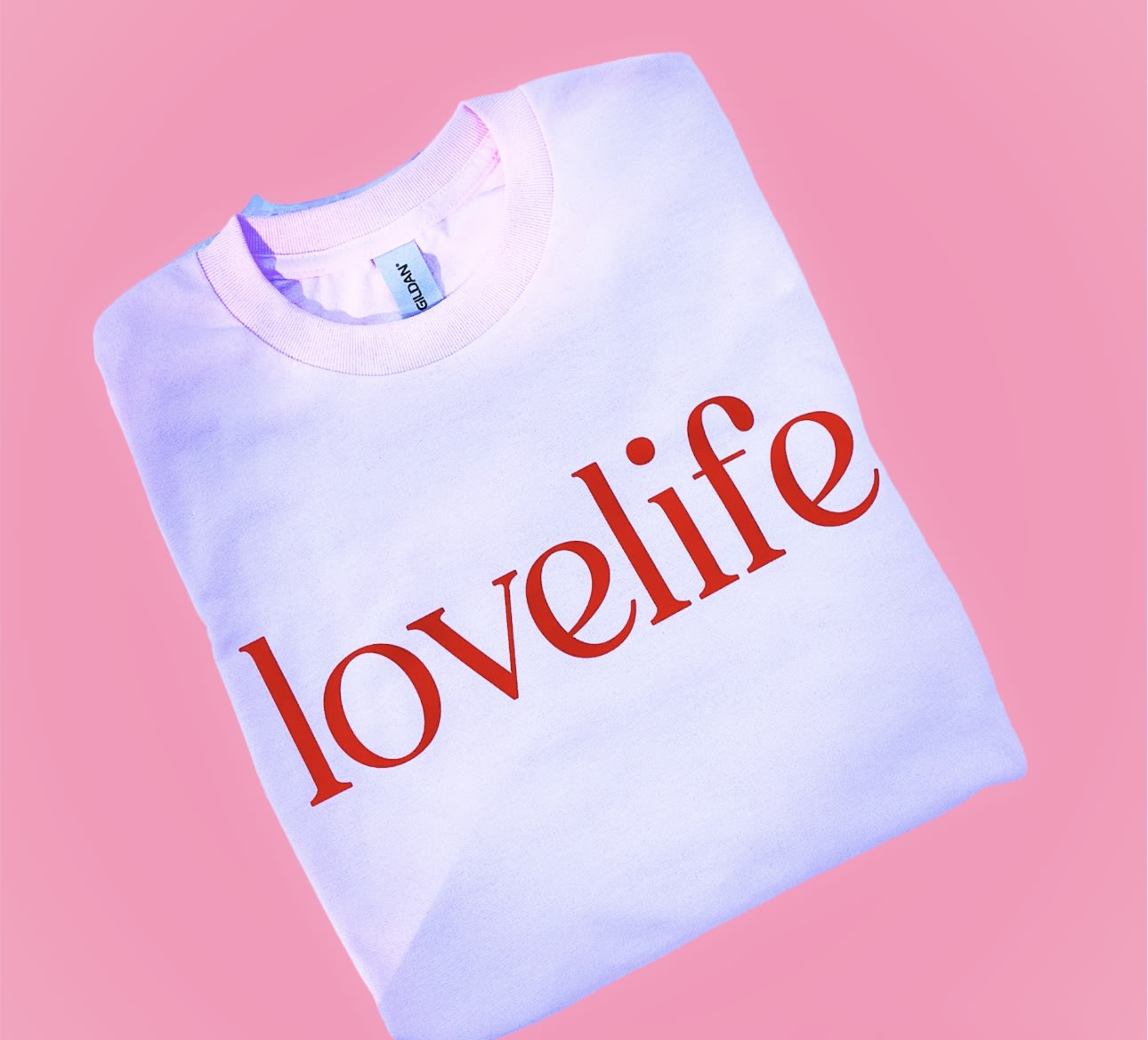 LoveLife T-shirt  - Loving LIFE is finding joy in simple moments, embracing challenges as opportunities, and cherishing connections with others. It’s a continuous journey of gratitude, discovery, and a deep appreciation for the beauty that exists in everyday.  • Pink with red lettering  • 50% cotton , 50% polyester  • Provide size in special instructions  * No refunds ( store credit only) * No exchanges on worn items 