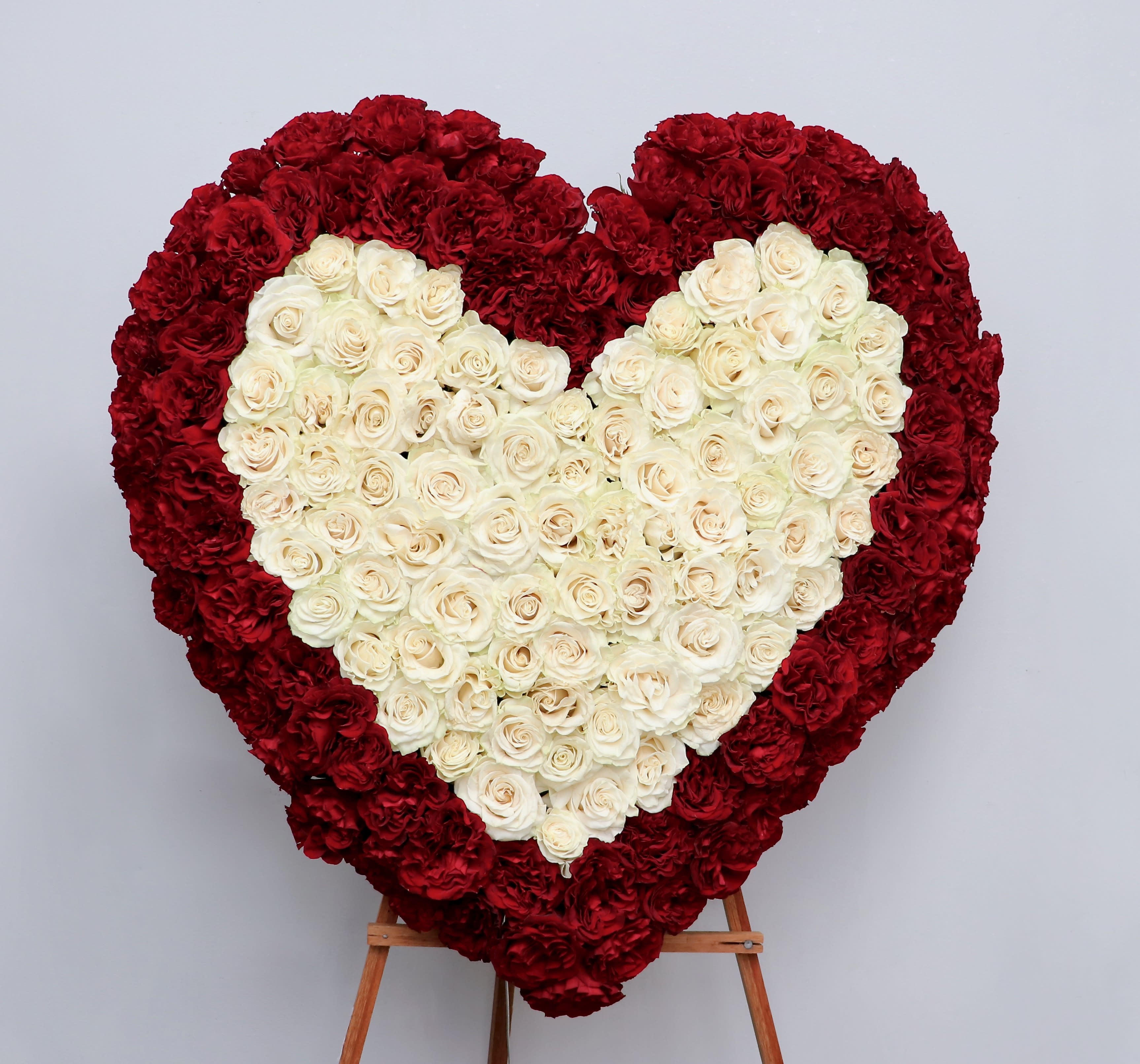 Red Heart Outline by My Glendale Florist