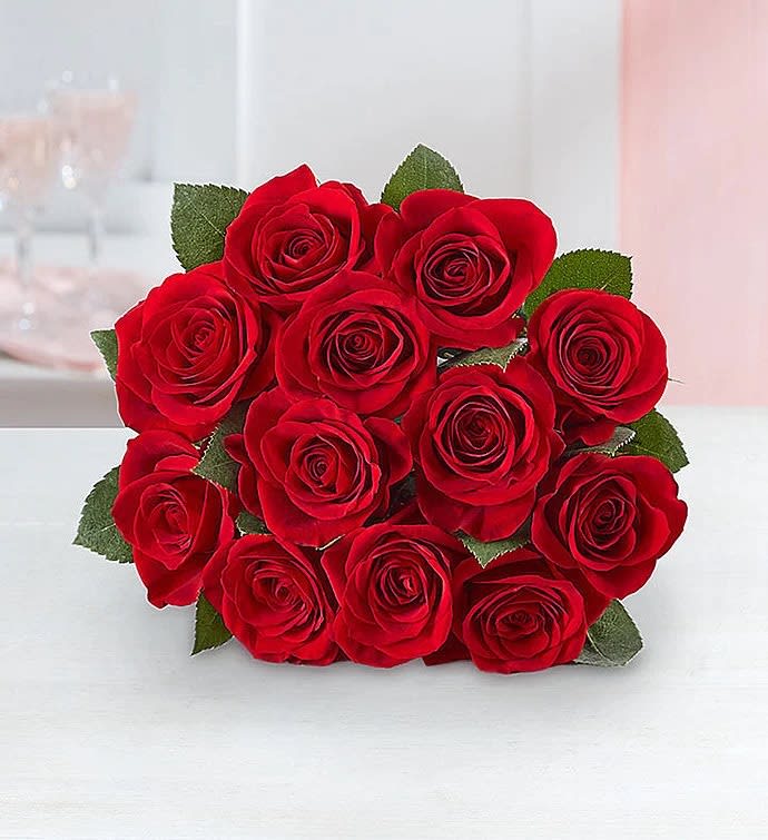 5 Dozen Red Rose Bouquet by Vivid Flowers