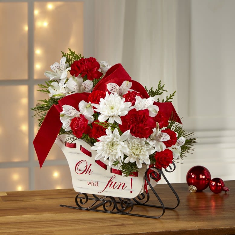 Oh What Fun Sleigh in Augusta, GA FLOWERS ON BROAD