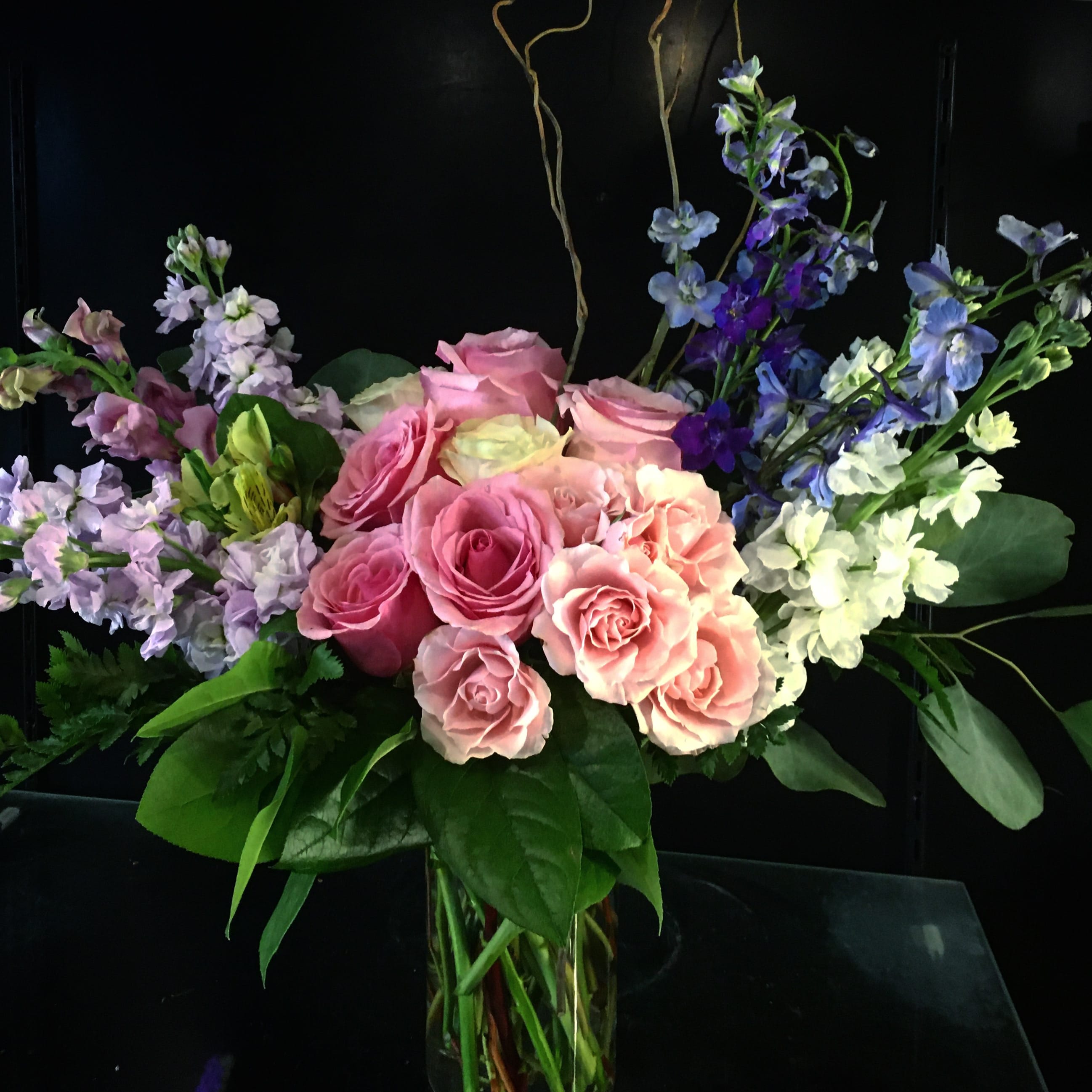 My Fair Lady My Fair Lady - Roses , Delphinium , Snapdragons