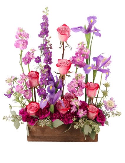 Whimsical Lavender Garden  - Box Garden Arrangement