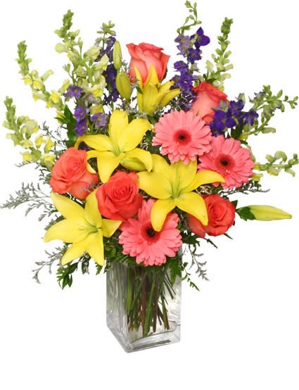 Spring Blush Bouquet  - Vase Arrangement
