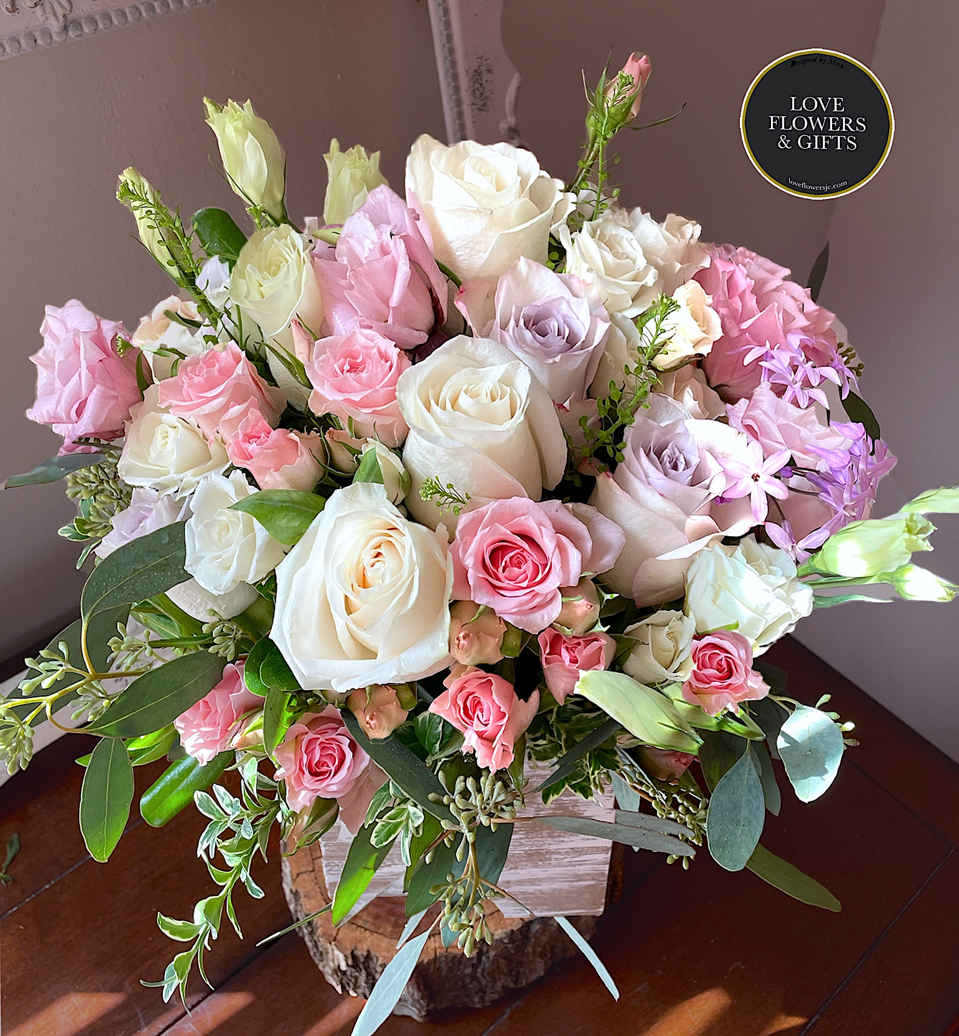 Bashful in a box by Love Flowers and Gifts JC