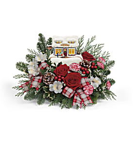 Thomas Kinkade's Festive Fudge Shoppe Bouquet - 2022 Thomas Kinkade's Festive Fudge Shoppe 