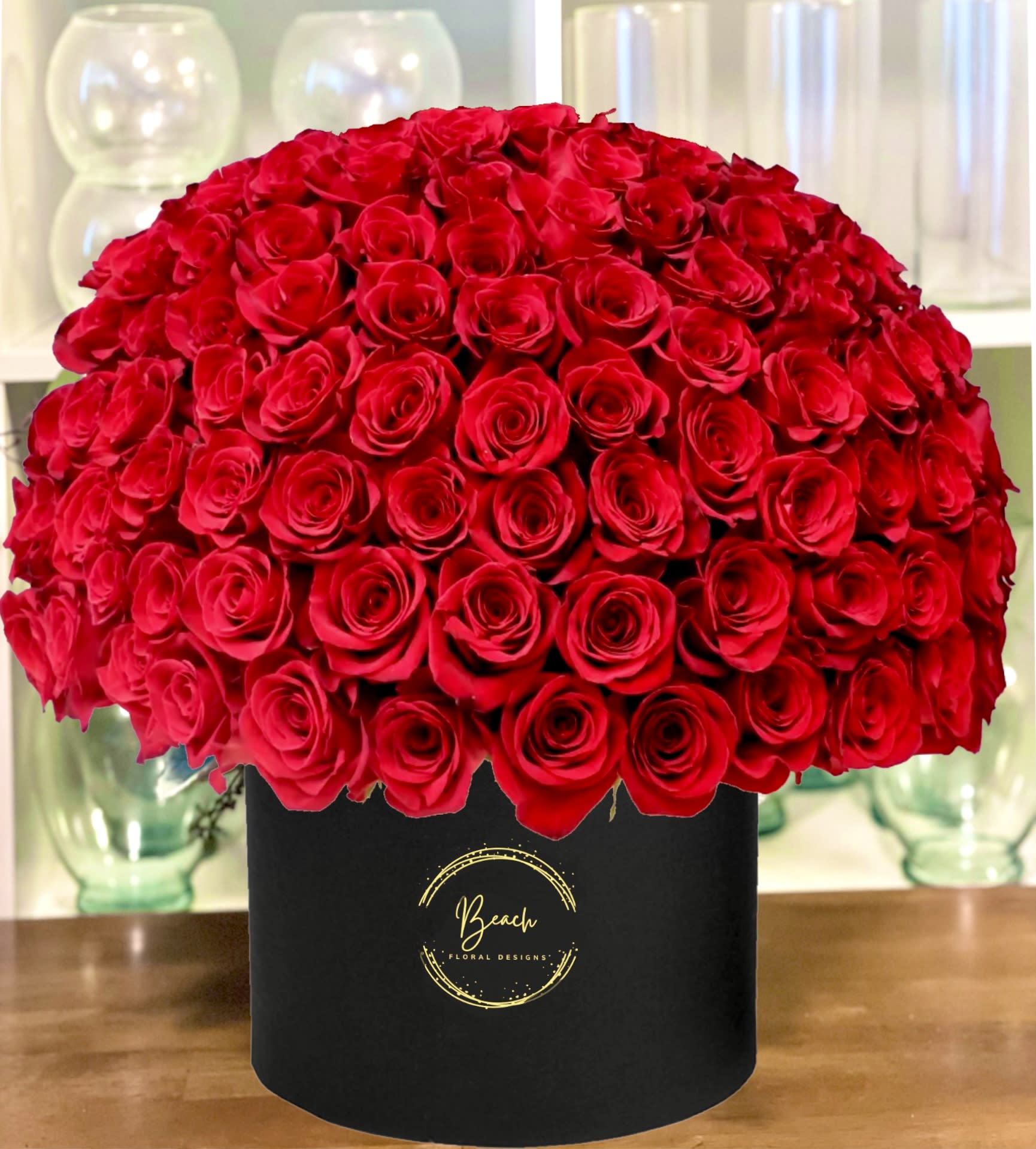 Premium Rose Box Premium Rose Box - Beautiful Premium Ecuadorian roses in a modern hat box is all the rave.