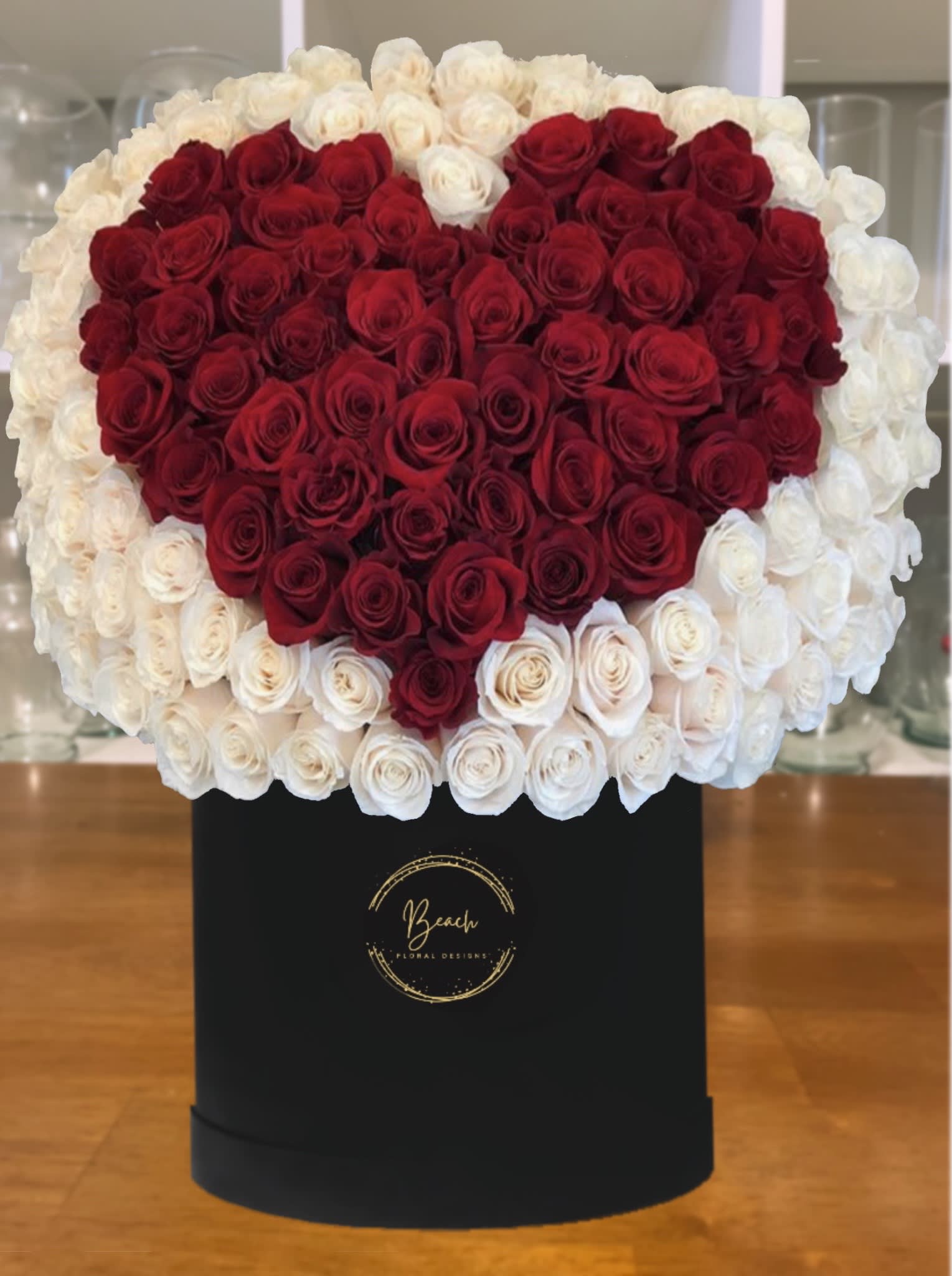 I Heart You! I Heart You! - Beautiful premium roses in a modern and trendy design sure to warm the heart of your loved ones.