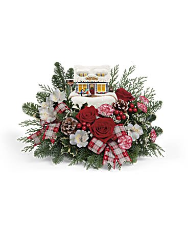 Kinkade's Christmas Fudge Shop Kinkade's Christmas Fudge Shop - Light up Thomas Kinkade's fudge shop Christmas centerpiece