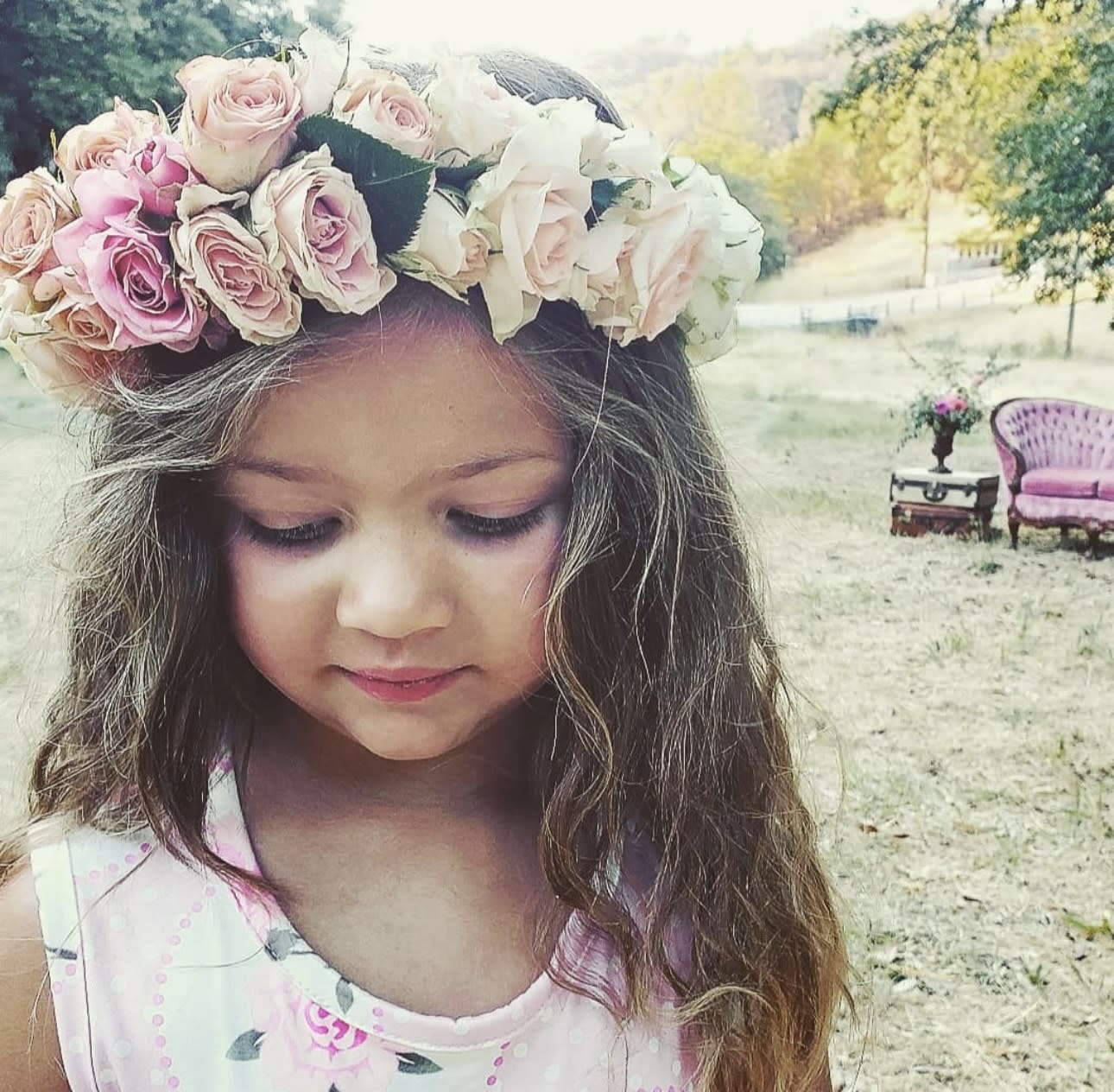 Simple cheap flower headpiece
