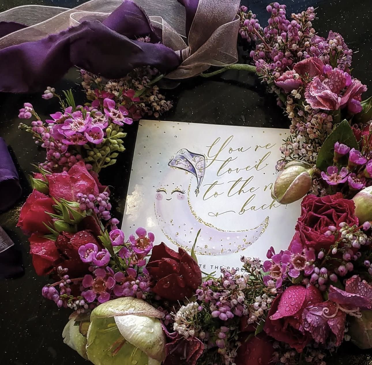 A gorgeous Floral Crown A gorgeous Floral Crown - We use in-season locally grown florals and greenery to create a very special floral crown to celebrate a special event! This floral crown was for a beautiful mother to be!