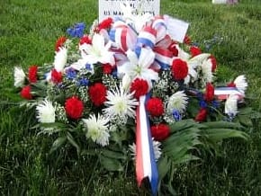 RED WHITE AND BLUE GRAVE BLANKET [TT-ANC140] -     As Shown : TT-ANC140  