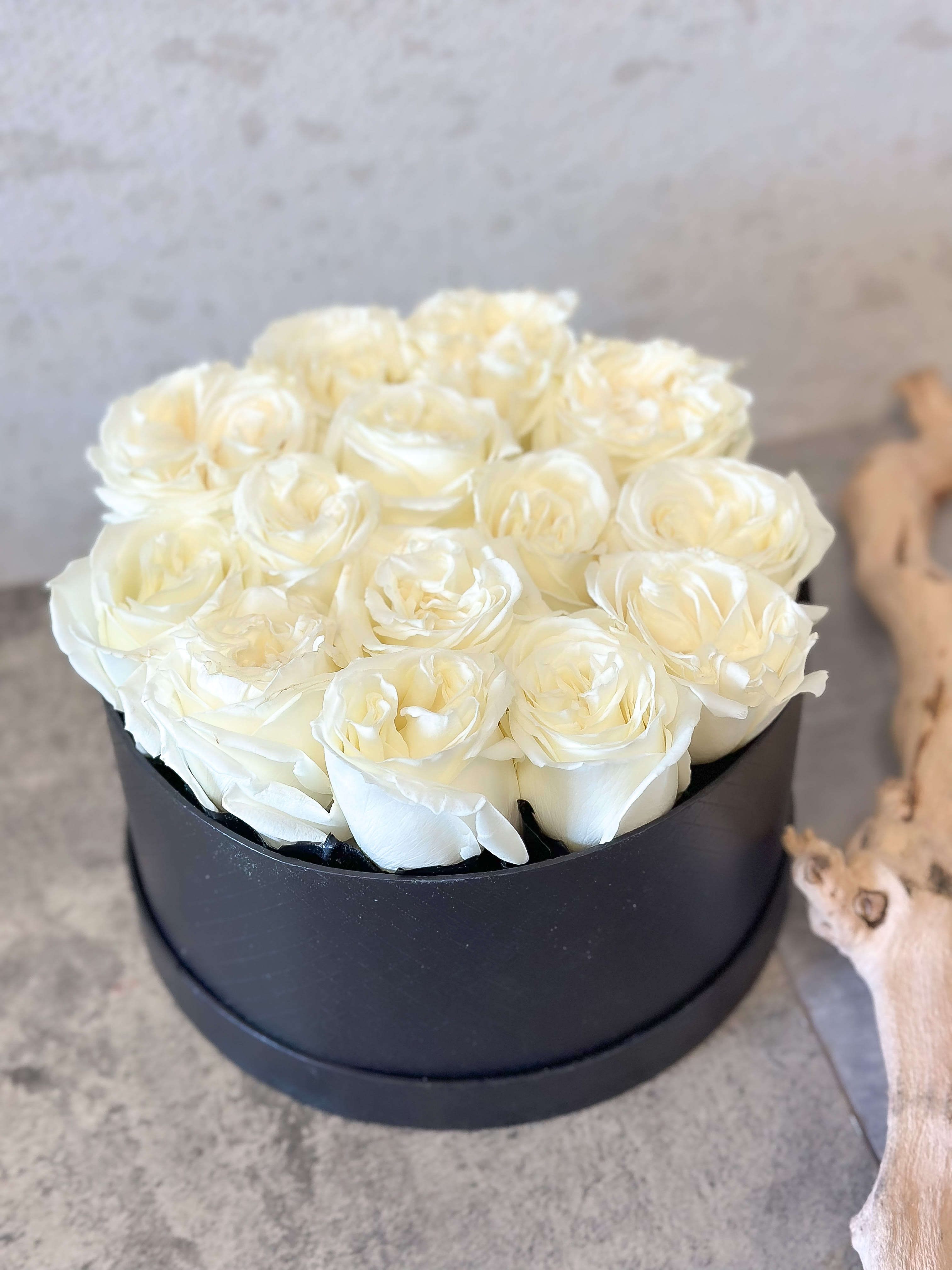 White Roses in Box - Standard - Your order will be arranged approximately as shown on our website.