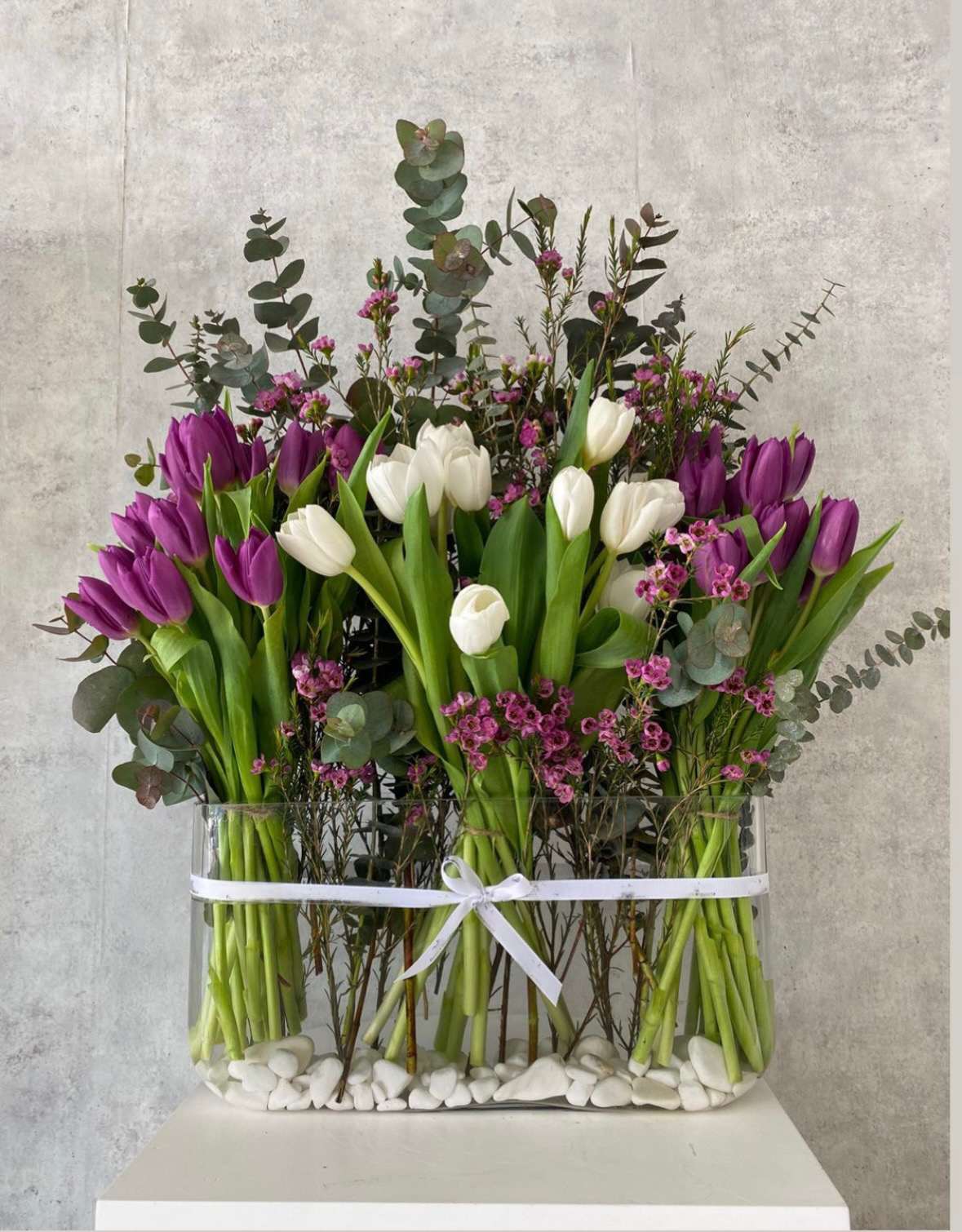 Premium Tulips in Ocean - Standard - Your order will be arranged approximately as shown on our website.