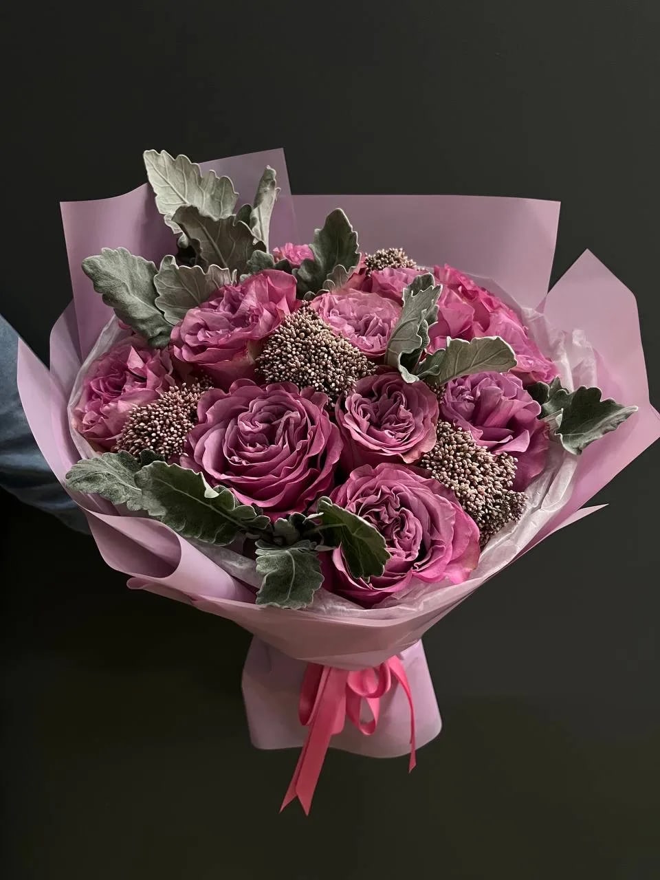 Purple Queen Crown Roses  - Bouquet will be delivered approximately as picture